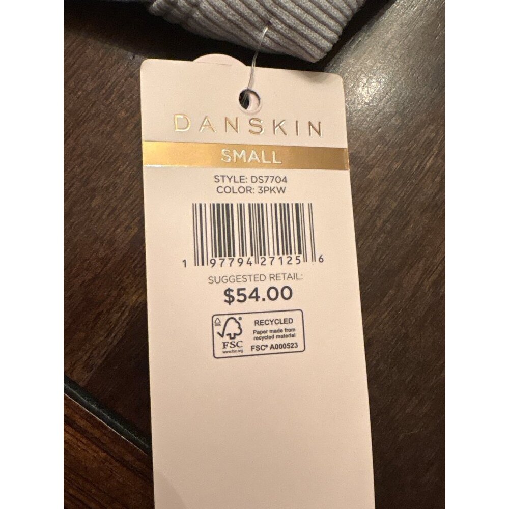 Danskin S Ribbed Sports Bra With Removable Cups - Light Beige - Picture 7 of 7
